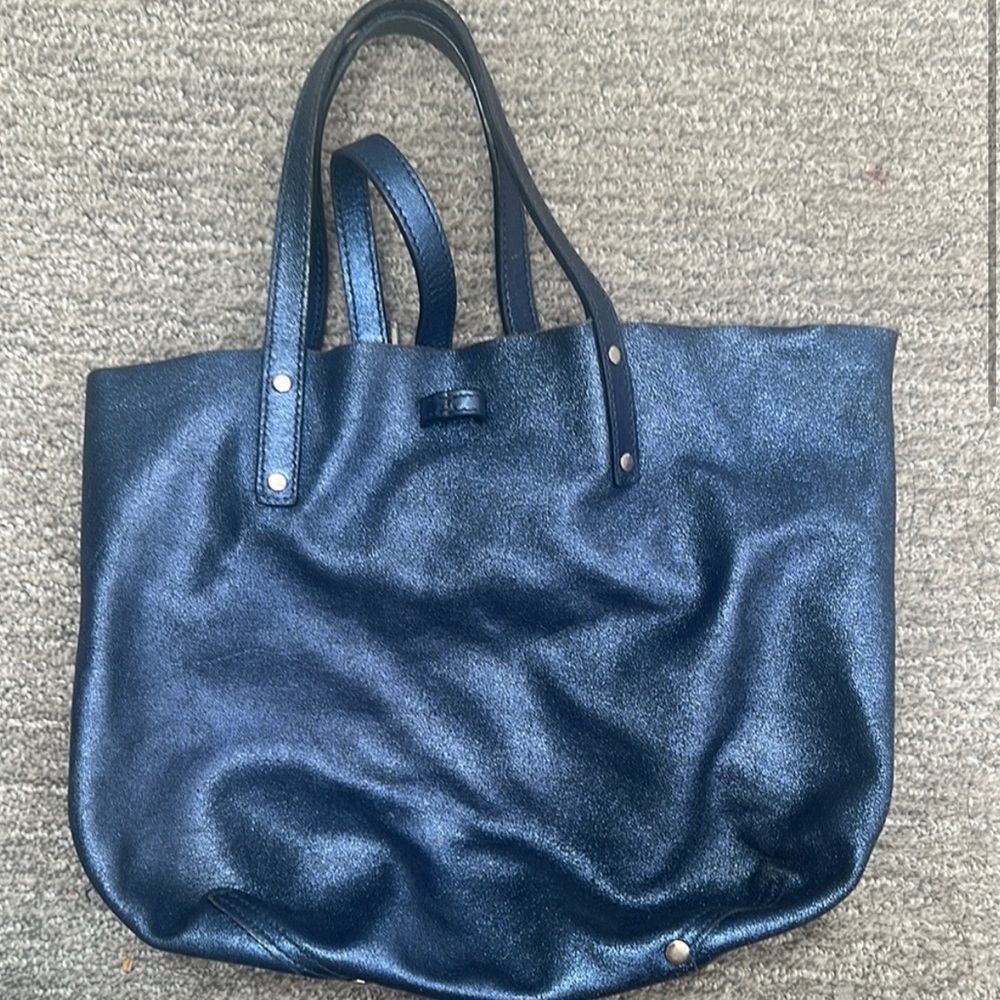 Elegant Tiffany’s and Co Navy Blue Tote Bag